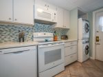 Kitchen with Washer and Dryer at 34 Hilton Head Cabana
